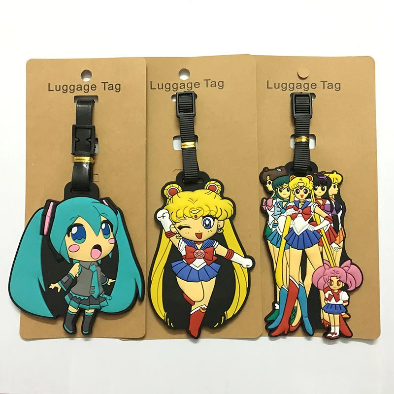 sailor moon luggage tag