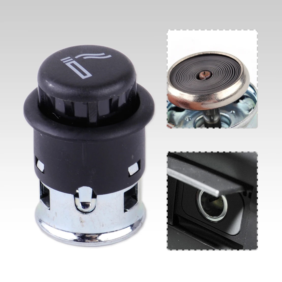 

beler New 1Pc Cigarette Lighter Cigar Element Socket Plug 4B0919305A01C Fit For AUDI A3 A4 A6 4B0 919 305 A 01C