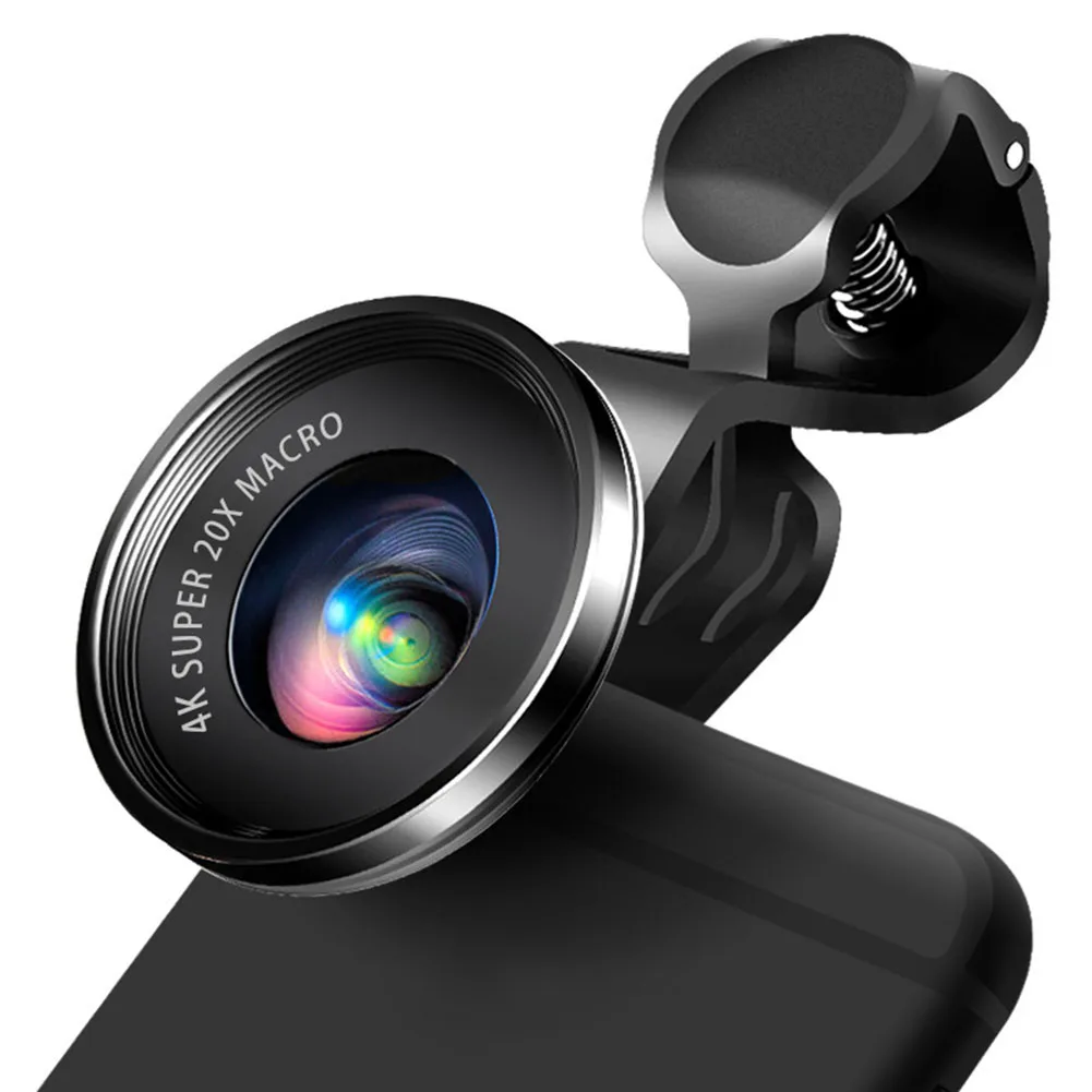 Мини 4K HD Super 20X микро объектив для телефона широкоугольный смартфона камеры 2019