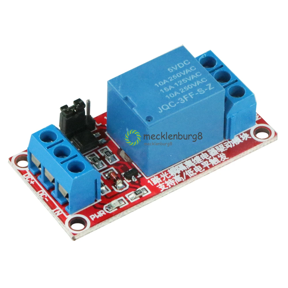 One 1 Channel 5 V relay module Board shield with anode Support high and low trigger level Power module for arduino