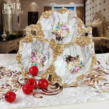 

style retro fruit plate resin fruit bowl living room table setting Home Furnishing decoration craft gift ornaments