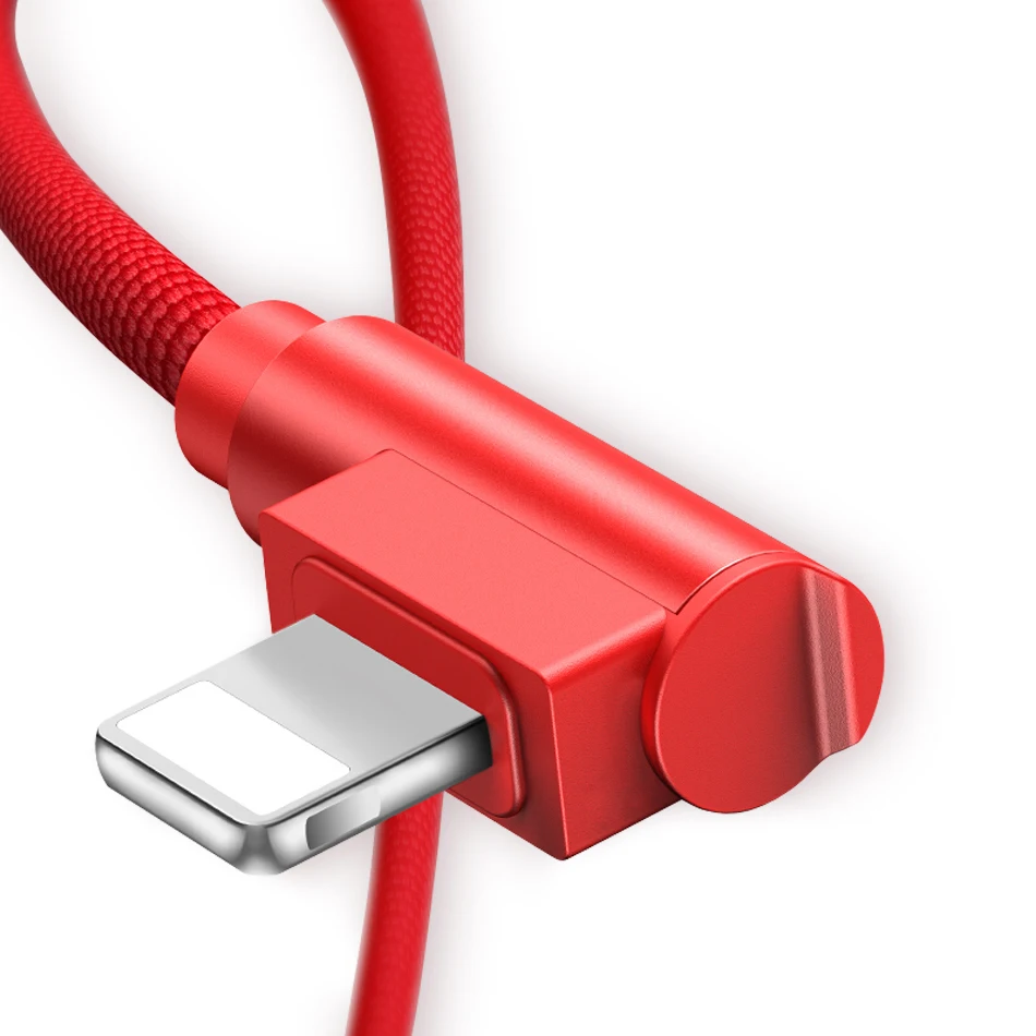 CHOETECH كابل شحن ل فون X 8 زائد 90 درجة عكسها USB نوع-C كابل لسامسونج غالاكسي ملاحظة 9 الهاتف المحمول الكابلات