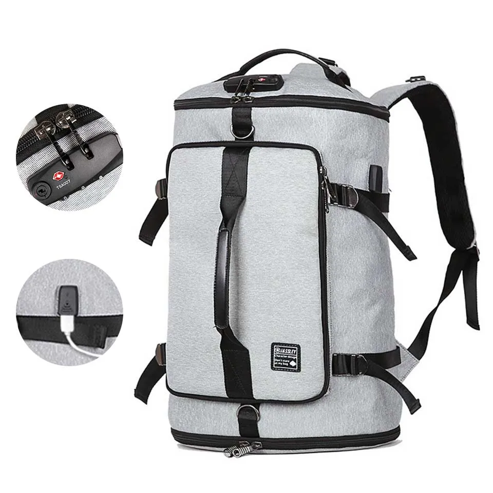 

Anti-Theft Backpack,Large Business Password Lock Laptop Backpack with USB Charging Port Waterproof 15.6 Inch Computer Rucksack
