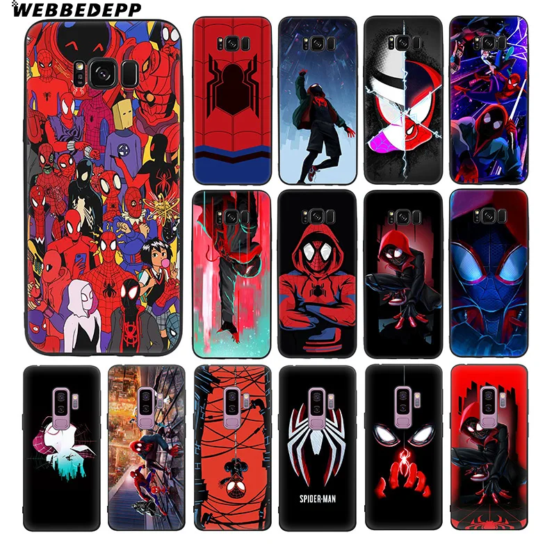 WEBBEDEPP Spider Man Into the Verse Soft TPU Silicone Case for Samsung Galaxy S10 S10e S9 S8 Plus S7 S6 Edge &amp J6 Phone |