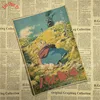 Howl's Moving Castle Miyazaki Hayao Kraft Paper Prints Clear Image Room Bar Home Art painting Wall Sticker ► Photo 2/6
