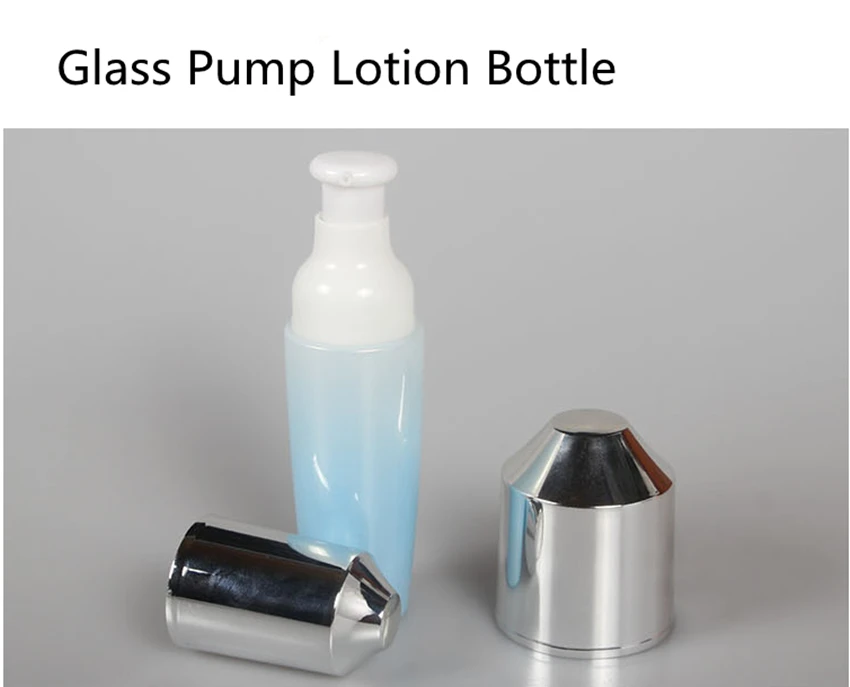 10 шт. голубая стеклянная бутылка для крема 50 г 30 мл 40 120 150 мл|lotion pump bottle|glass creamcream