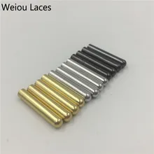 Weiou 100 шт./лот 3,8x22 мм кружевная одежда для обуви металлические шнурки наконечники DIY Замена аглет серебро золото черный