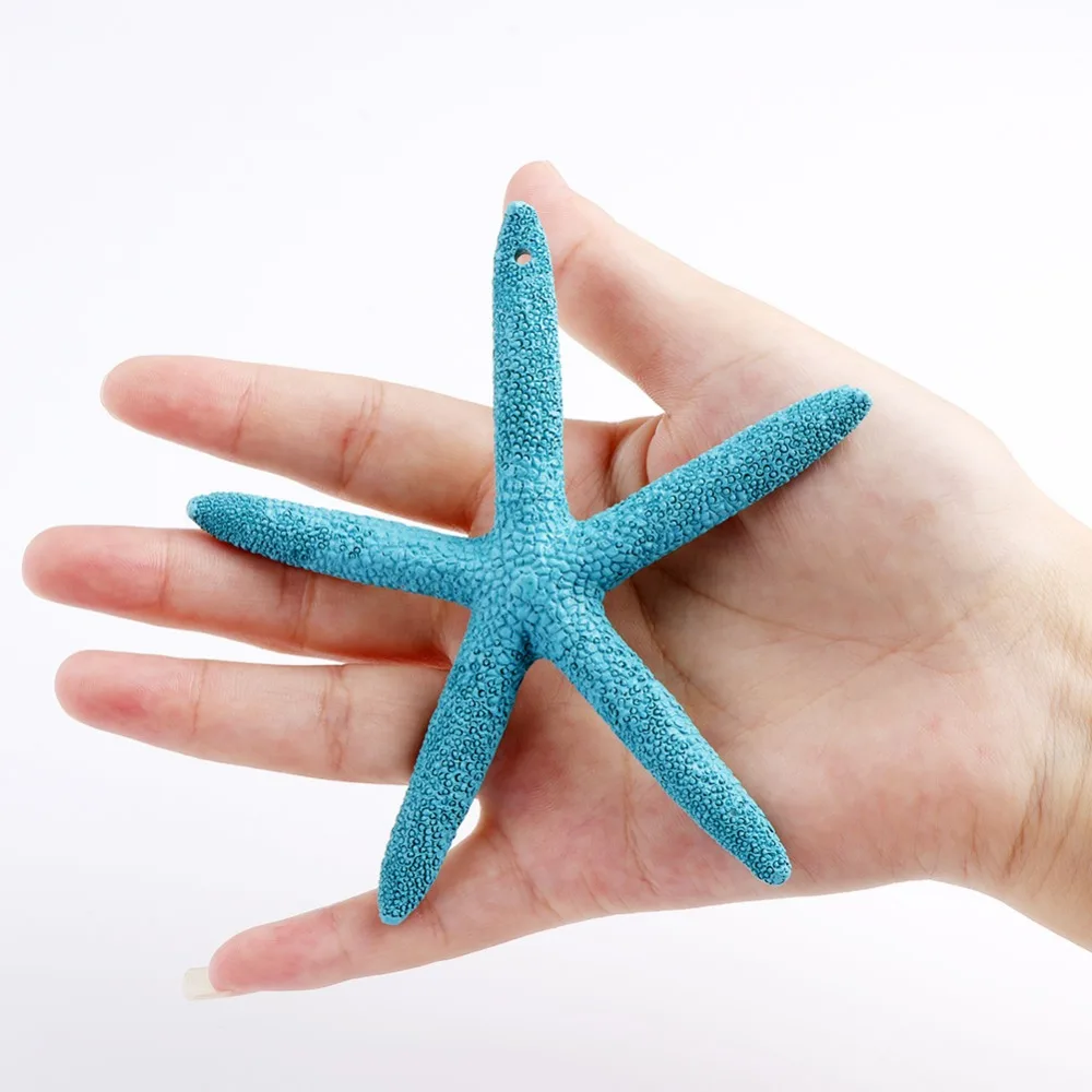 OurWarm 2Pcs Wedding Gifts for Guests 10cm Artificial Resin Starfish Sea Star DIY Home Ornaments Beach Theme Wedding Souvenirs