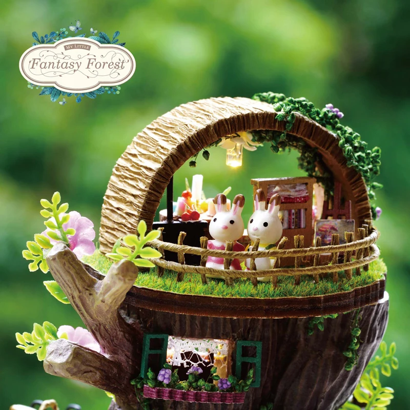 DIY Модель Кукольный дом Миниатюрный Кукольный домик с мебелью светодиодный 3D деревянный дом, игрушки для детей на день рождения ручной работы Y005# E