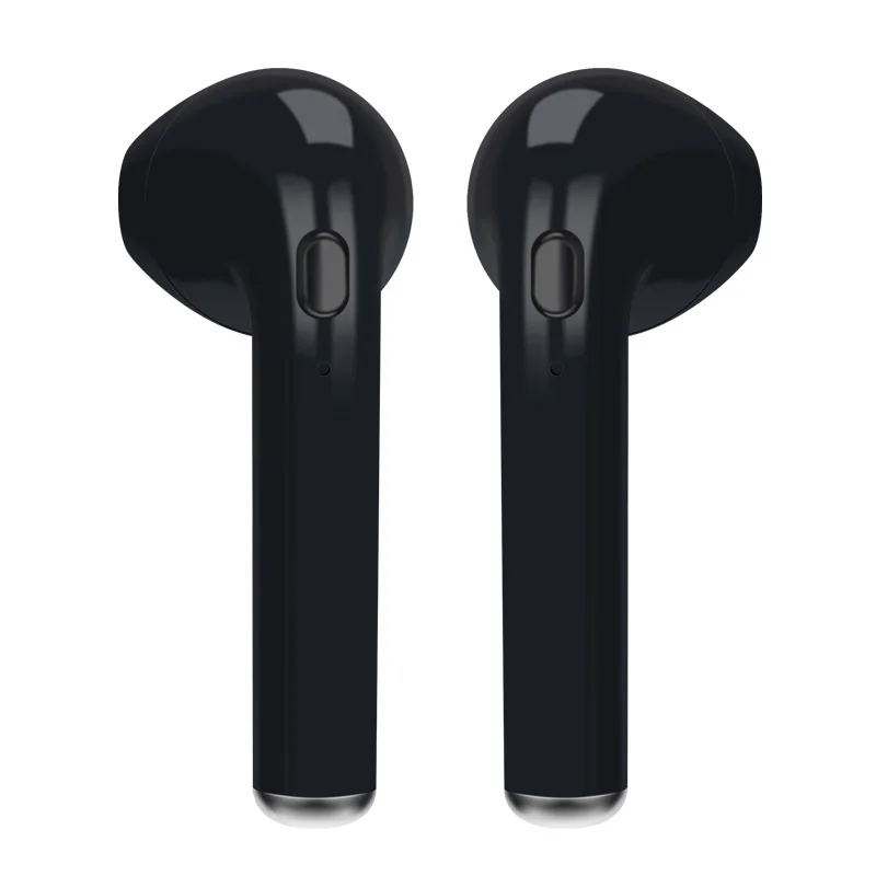 Black pair Soulusic i7 i7s TWS беспроводные Bluetooth наушники мини наушники для прослушивания музыки гарнитура спортивные наушники стерео наушники Audifonos с микрофоном - Цвет: Black pair