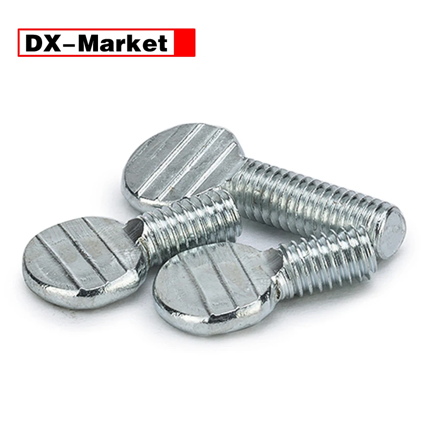 

m4 m5 m6 m8 m10 carbon steel racket thumb screw ,white zinc plating thumb bolt ,A047