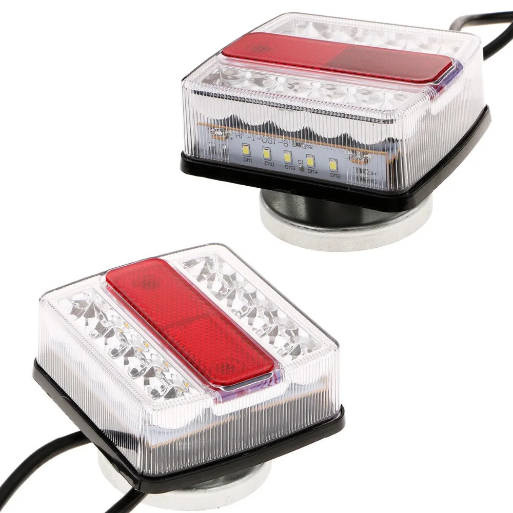 

Car Truck Left Right Trailer Lights LED Rear Tail Light Warning Lights Rear Lamps With magnet taillight kit for Trailer
