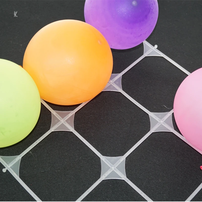 

2018 New Balon 10pcs/lot Balloon Wall Grids Latex Arch Accessories Plastic 9 Holes Grid For Birthday Party Decoration Supplies