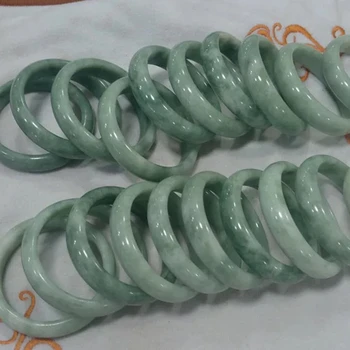 

52-64mm Inner Diameter Grade High Quality Natural Jade Bangles Jade Stone Bracelets Cuff For Women Engagement Dance Party Gifts