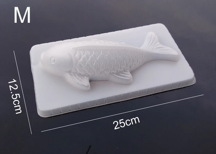 Формы в виде рыбки DIY 3D Koi рыба карп плесень пластик желе ручной работы Sugarcraft плесень торт пудинг Шоколадный Плесень выпечки инструмент Tablewrae