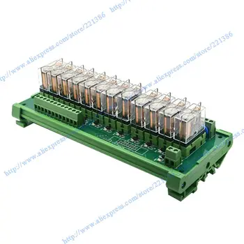 

12 channels 16A 24V OMRON Relay Module driver board output amplifier board PLC board Omron G2R-1-E Omron NPN relay module