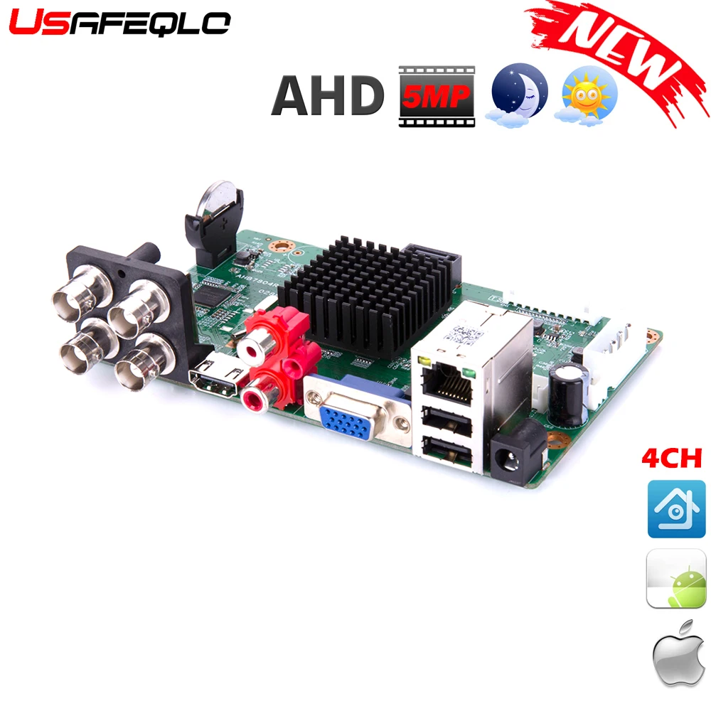 Новое поступление Основной PCB AHD 5MP N 4 канальный DVR рекордер видео канала 1080P AHDH для