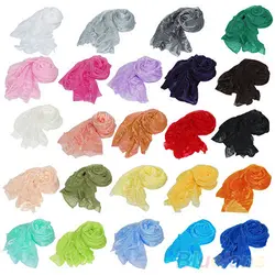 Новые модные женские для девочек одноцветное карамельный цвет длинный мягкий шарф шаль палантин интимные аксессуары 4VRJ
