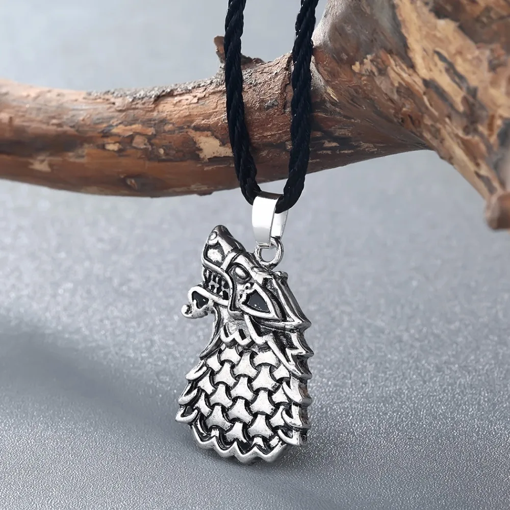 Kinitial винтажное мужское ожерелье Freki Wolf Of Odin Viking скандинавские ювелирные изделия