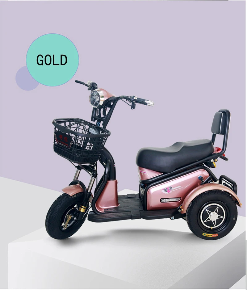 Discount Adult Electric tricycle Citycoco Electric scooter Mini leisure Electric bicycle  500W LED Electric Motorcycles 14