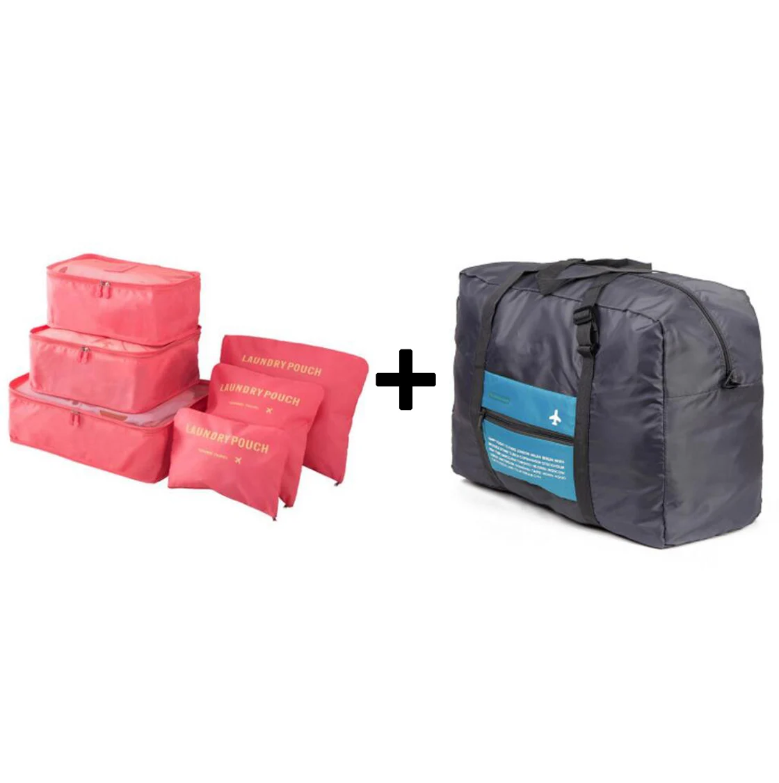 IUX вместительная сумка унисекс сумка для организации и сортировки одежды органайзер для багажа дорожная сумка Большая вместительная сумка женская нейлоновая - Цвет: watermelon red