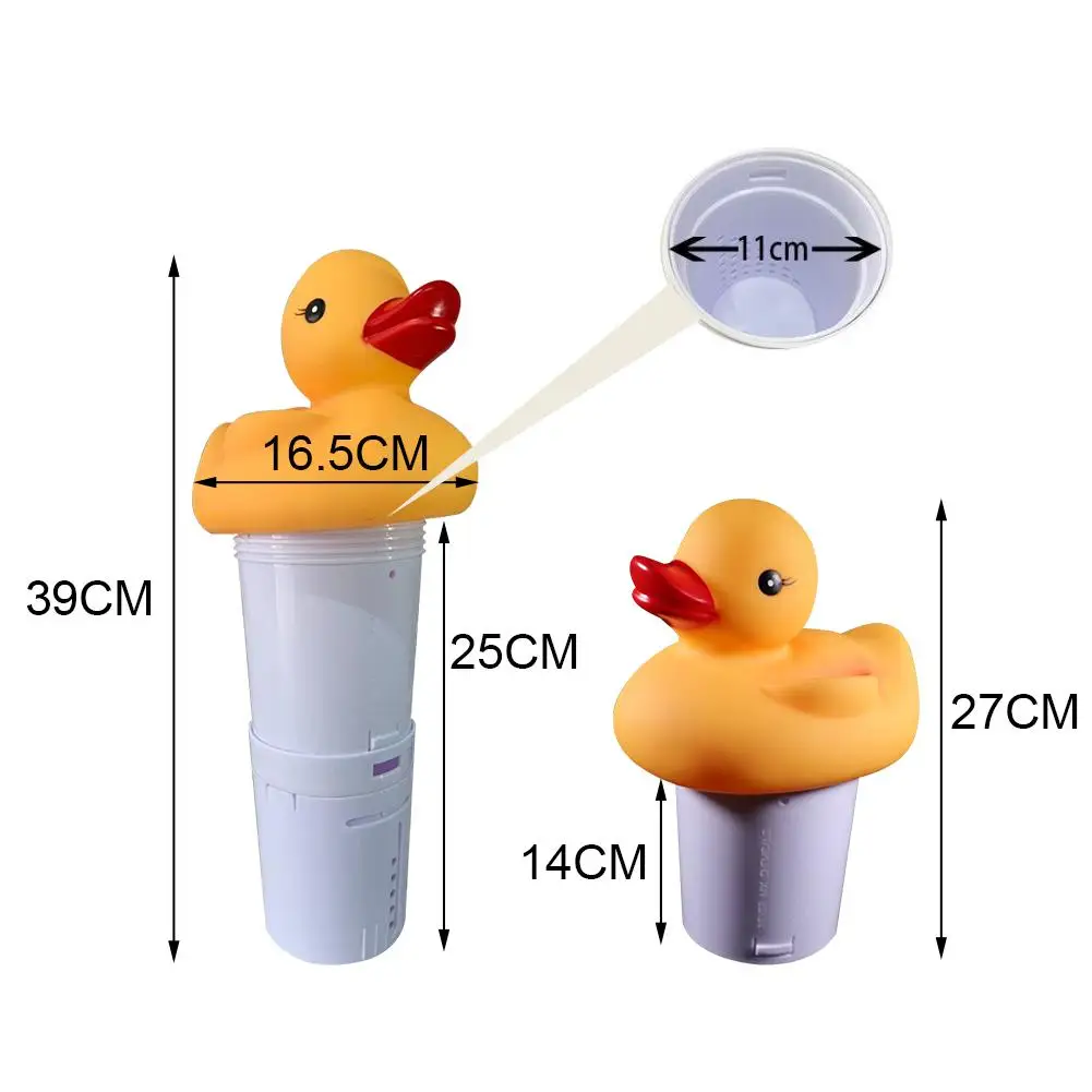 Плавающий надувной коврик для бассейна хлор химический автоподатчик утка автоматический лекарственный ящик Дозирующее устройство