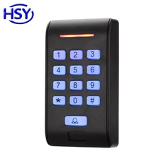 HSY Клавиатура Автономный контроль доступа карта RFID EM Keyfob вход замок кнопочная панель для двери управление Лер системы с 10 шт. ID Keytag