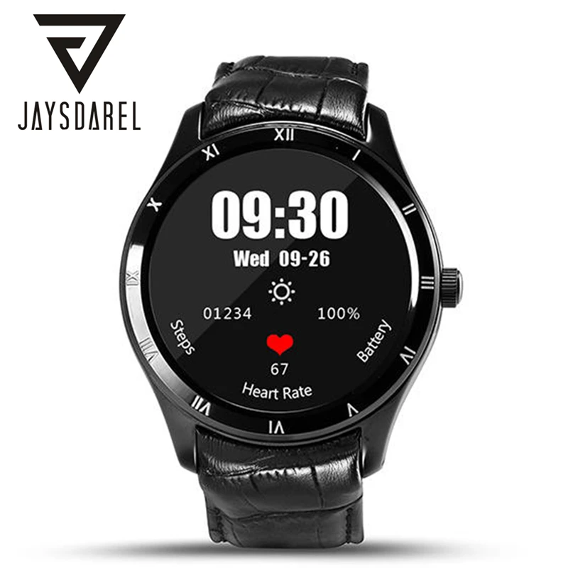 

JAYSDAREL Android 5.1 Heart Rate Monitor Smart Watch Finow Q5 Call SIM Card GPS Tracker Pedometer Bluetooth Smartwatch Phone