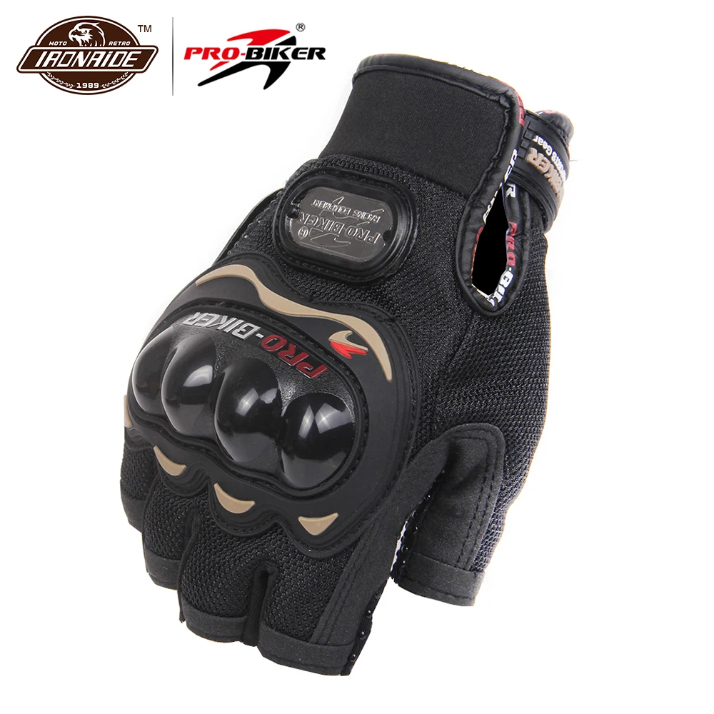 PRO BIKER Motorcycle Gloves Motorbike Racing Half Finger Summer Moto