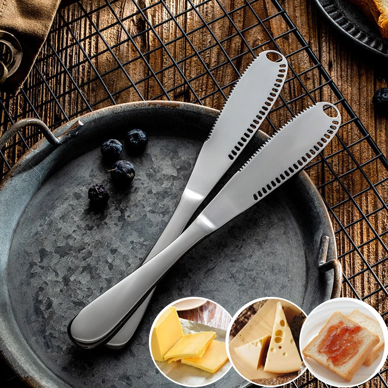 

Multifunction Stainless Steel Butter Knife Utensil Cutlery Dessert Toast For Breakfast Tool Cheese Jam Spreaders Cream Knifes