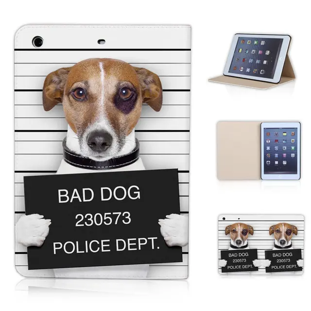 btd p019 ip mini prison dog bad cool funny tablet cover for ipad