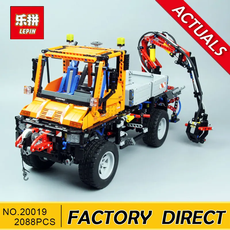 

Lepin 20019 2088Pcs Technic Truck Unimog U400 Model Building Kits Blocks Funny Bricks Compatible Toys 8110 for Children