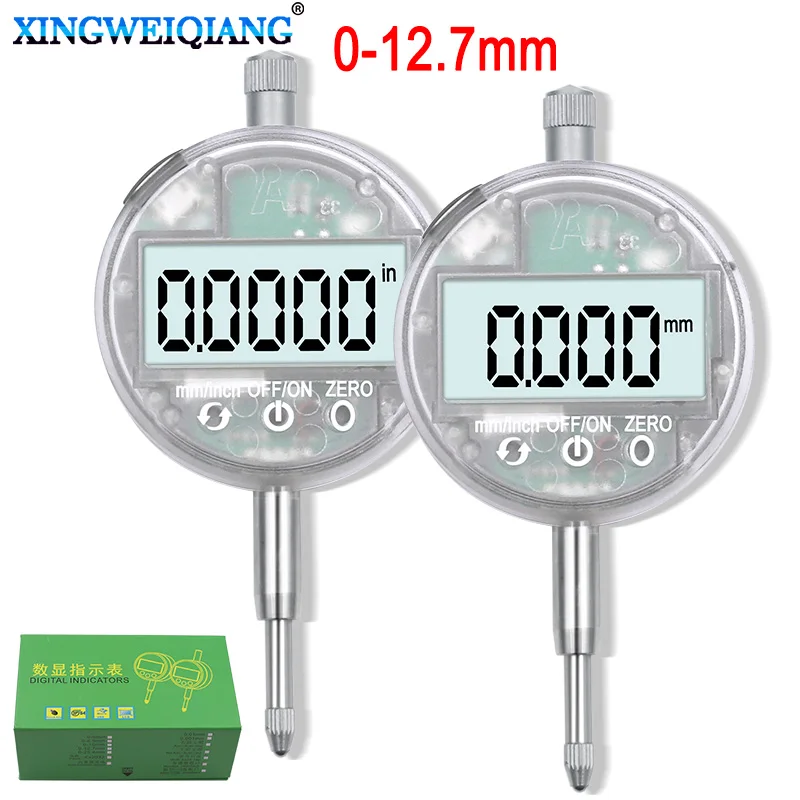 

USB charging model 0-12.7mm digital display dial gauge waterproof and oil-proof touch digital display dial gauge