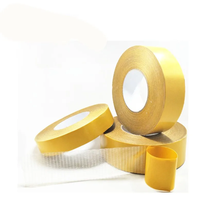 

1 Roll 20M Double sided tape Glass Fiber Thigh viscosity grid fiber transparent double sided tape Double-sided fiber tape