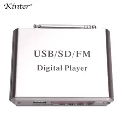 Kinter A5 мини предварительного усилителя auido с USB SD ввода FM радио светодиодный цифровой дисплей подключения наушников или активного динамика