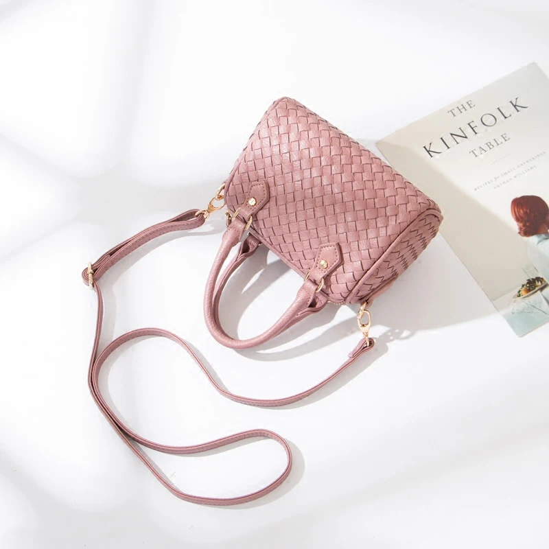 النساء حقائب مهرج الترفيه حقيبة تسوق بسيطة الكتف رسول crossbody أكياس عالية الجودة أعلى-حقائب بيد الحياكة حقيبة