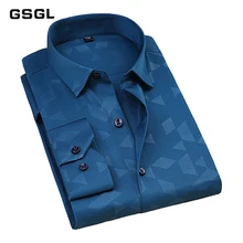 Мужские рубашки с принтом, модная классическая деловая Мужская рубашка, дышащая мужская брендовая одежда с длинным рукавом