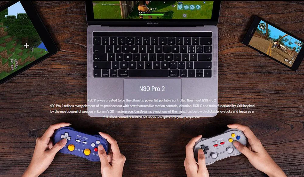 WUIYBN 8BitDo N30 Pro2 Bluetooth геймпад беспроводной контроллер с джойстиком для nintendo Switch Windows macOS Android