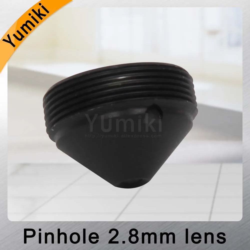  Yumiki infrared surveillance camera pinhole lens 2.8mm M12 thread CCTV lens F2 fixed Iris - 32957437340