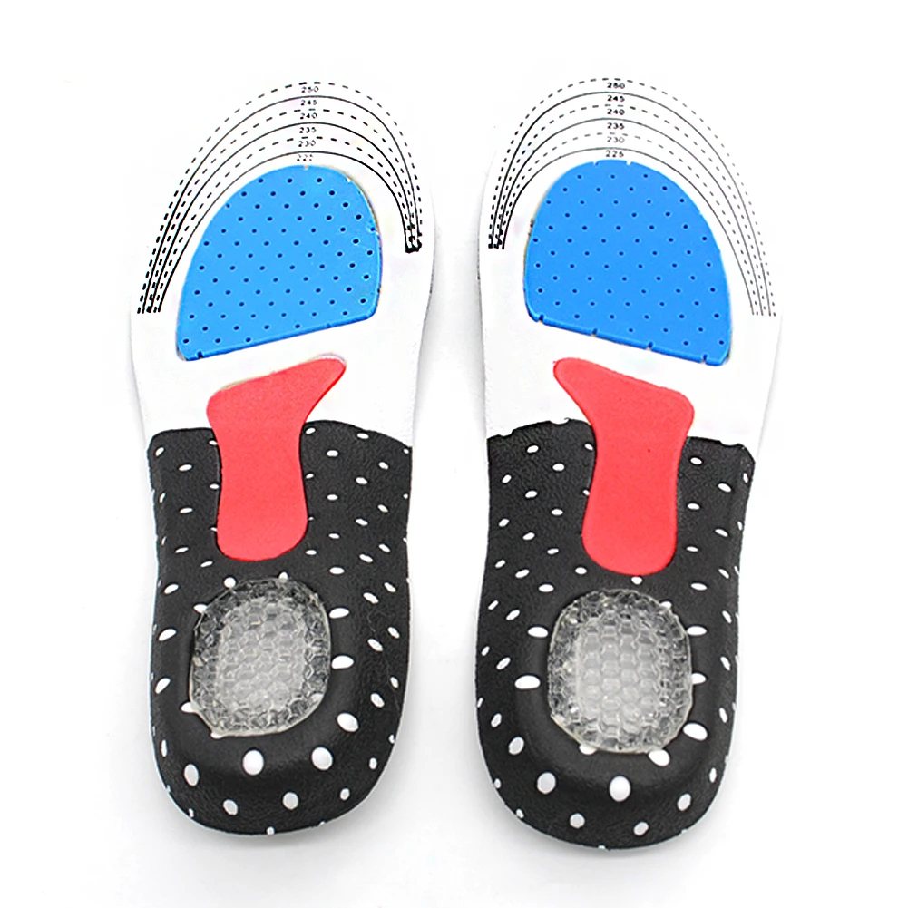 Free Size Unisex Orthotic Arch Support Sport Shoe Pad Sport Running Gel Insoles Insert Cushion for Men Women Foot Care