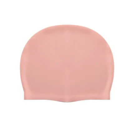 Силиконовая Водонепроницаемая шапочка для плавания(унисекс), защищает ваши волосы и наслаждайтесь плаванием - Цвет: Розовый