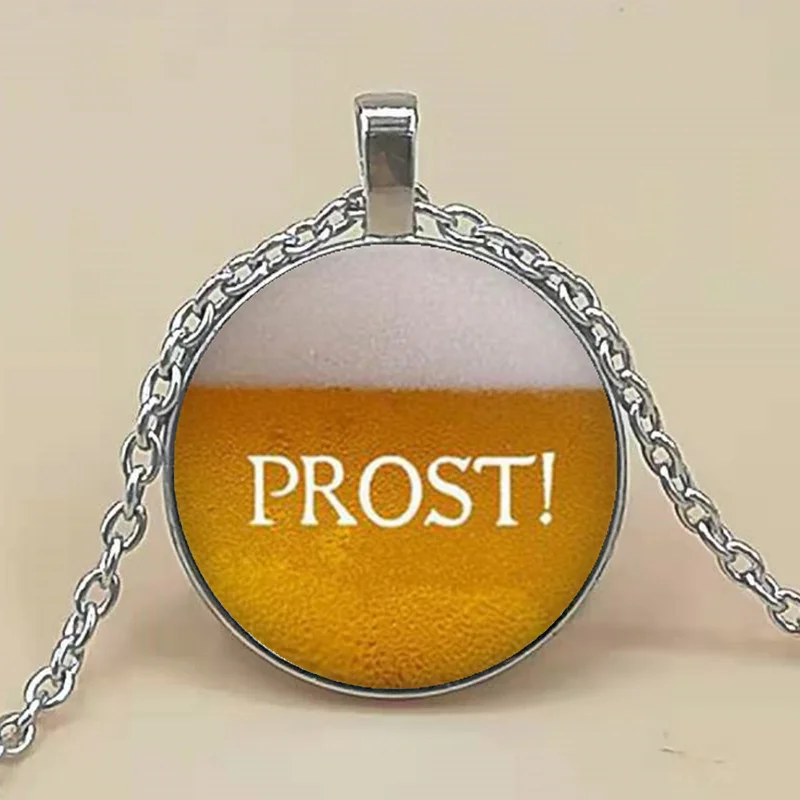 

PROST! Beer Jewelry Beer Lover Necklace Beer Pendant Handmade Necklace Oktoberfest Jewelry