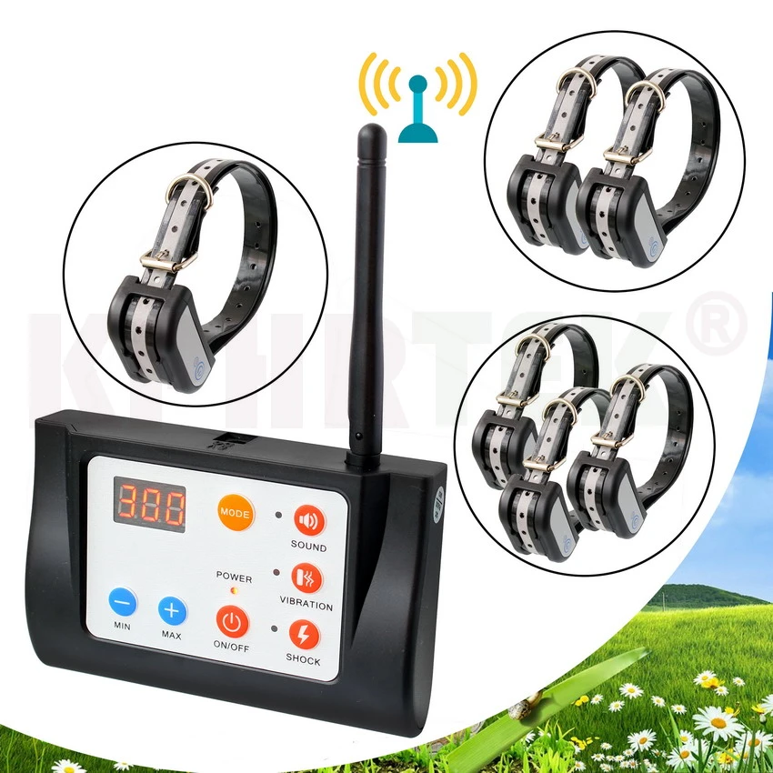 2 In 1 Wireless Electronic Dog Fence System & Remote Dog Training