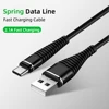 Fast Charging USB C Micro USB Cable Retractable Spring Charging Cable Charger Data Cable Cord for Huawei Samsung for Xiaomi ► Photo 3/6