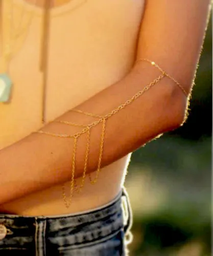 Arm chain gold body sexy chain arm 