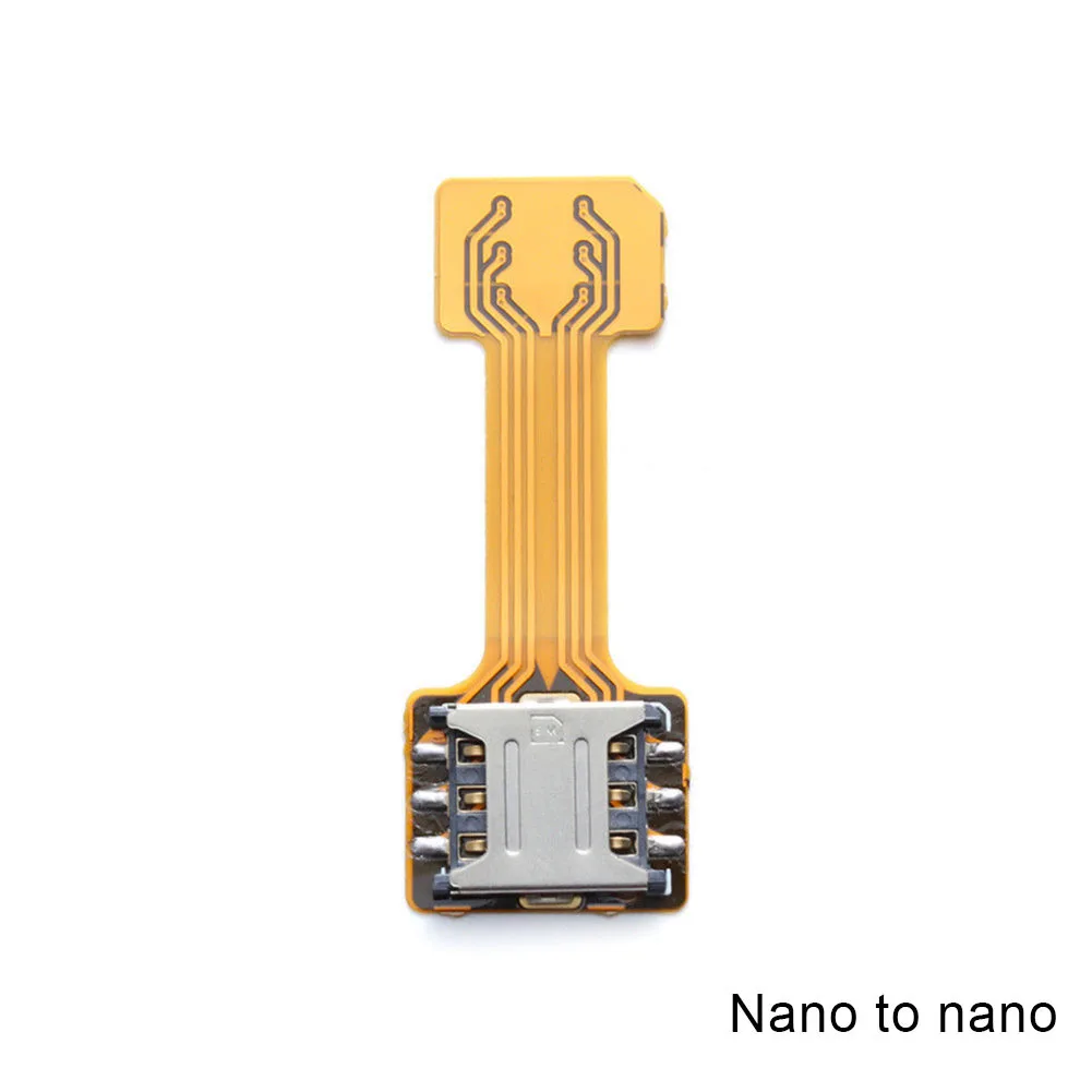 

Card Extender Dual SIM Adapter Extension Cable Slot Durable For Mobile Phone Android Hi dropship
