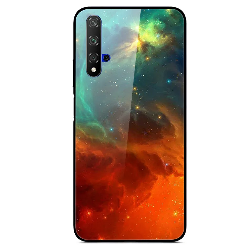 3D Cat Print Tempered Glass Phone Case Cover