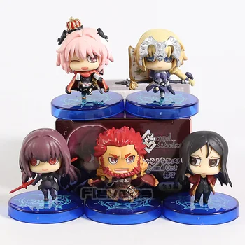 

Petit-Chara! Chimi MEGA Fate/Grand Order vol.2 Jeanne d'Arc Iskandar Scathach Astolfo ZhugeKongming PVC Figures Toys 5pcs/set