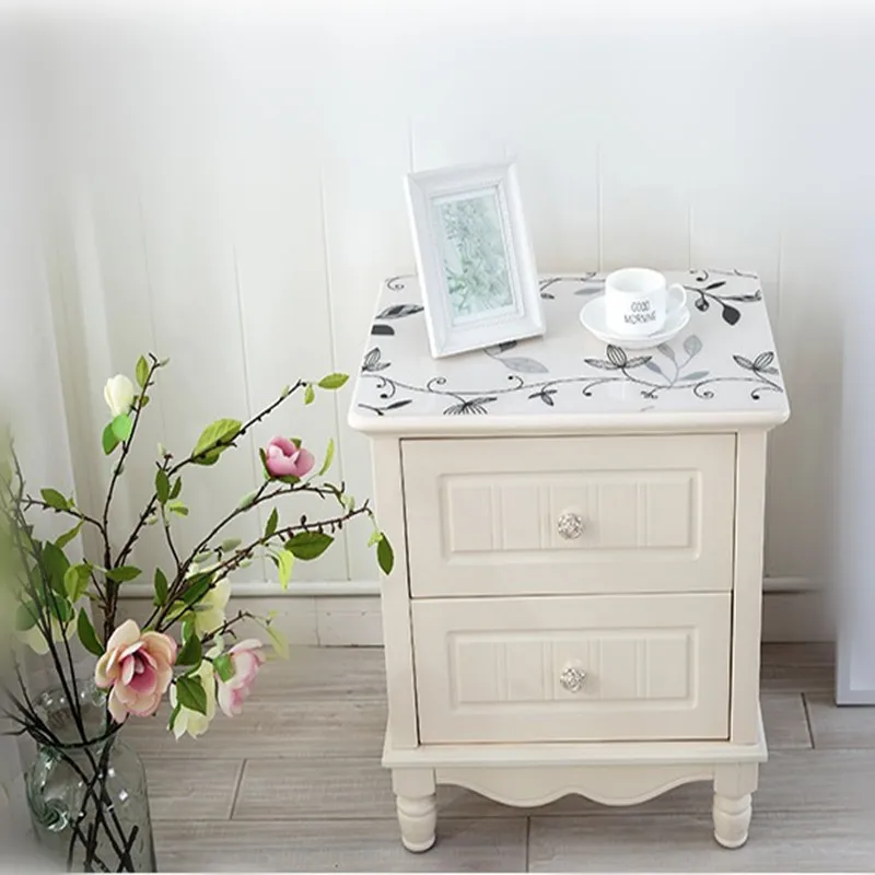 New European Style Fashion Bedside Table Cover Hot PVC Table Overlay