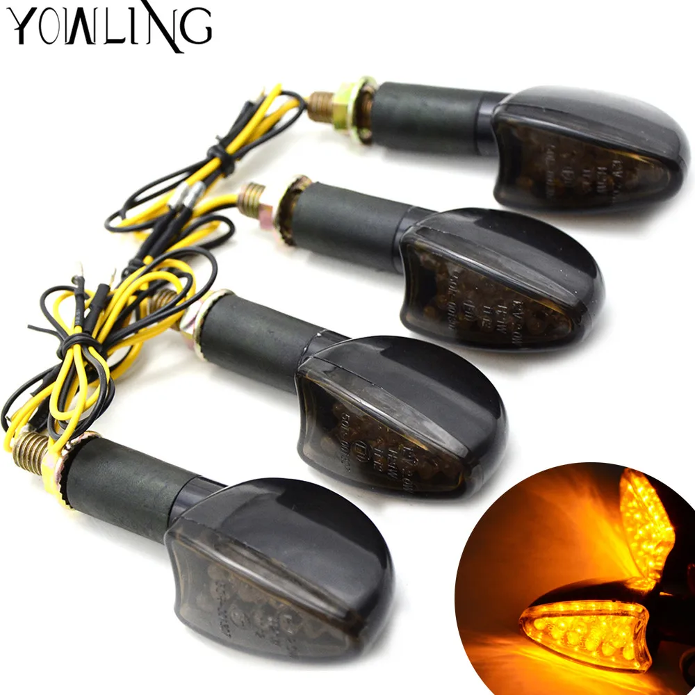 

2018 Universal flowing water flicker led motorcycle turn signal Indicators Blinkers Flexible Amber lamp License Plate Light